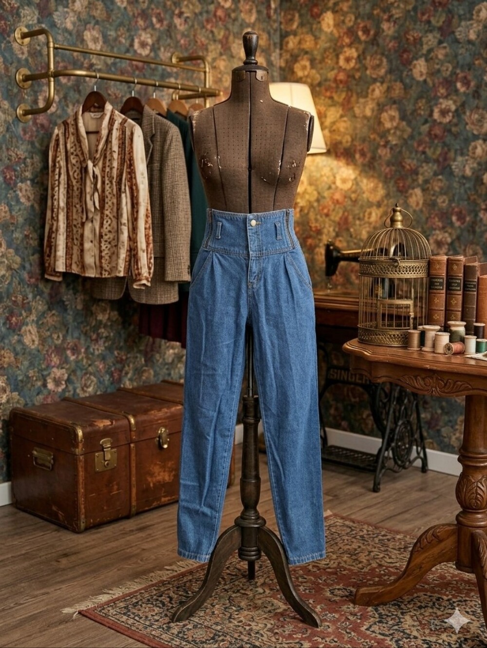 ​VINTAGE Bandit High Waisted Side Zip Mom Jeans - Size 16 (Vintage)